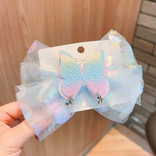 Load image into Gallery viewer, Girls Butterfly Hairpin Little Baby Sweet Princess Mesh Hair Clip Hair Accessories Kids Barrette Side Clip Headwear
