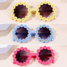 Load image into Gallery viewer, Children Cute Acrylic Flower Outdoor Sun Protection Sunglasses Baby Girls Classic Sunglasses Kids Boy UV400 Sunglasses
