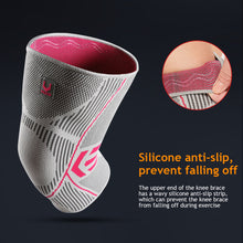 Load image into Gallery viewer, 1PC Professional Basketball Mountaineering Cycling Knitted Sports Knee Pads High Elastic Comfort Silicone Anti-Slip Anti-Damage Protective Gear
