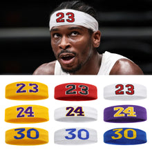 Load image into Gallery viewer, 1PC Outdoor Sports Sweatband Yoga Ball Sports Running Digital Headband Cotton Breathable High Elastic Sweatband
