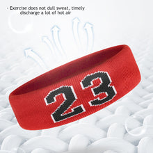 Load image into Gallery viewer, 1PC Outdoor Sports Sweatband Yoga Ball Sports Running Digital Headband Cotton Breathable High Elastic Sweatband
