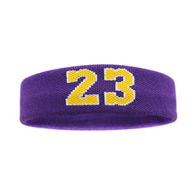 Load image into Gallery viewer, 1PC Outdoor Sports Sweatband Yoga Ball Sports Running Digital Headband Cotton Breathable High Elastic Sweatband
