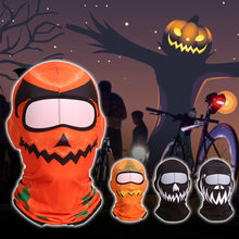 Load image into Gallery viewer, Halloween Balacra UPF50+ Lightweight Head Cover Outdoor Sports Sweat Absorption Pumpkin Print Head Cover Riding Mask

