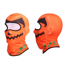 Load image into Gallery viewer, Halloween Balacra UPF50+ Lightweight Head Cover Outdoor Sports Sweat Absorption Pumpkin Print Head Cover Riding Mask
