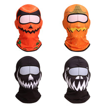 Load image into Gallery viewer, Halloween Balacra UPF50+ Lightweight Head Cover Outdoor Sports Sweat Absorption Pumpkin Print Head Cover Riding Mask
