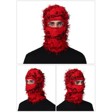 Load image into Gallery viewer, Funny Halloween Wool Balaclava Warm Headwear Party Ride Knitted Extended Neck Camo Mask

