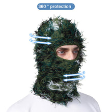 Load image into Gallery viewer, Funny Halloween Wool Balaclava Warm Headwear Party Ride Knitted Extended Neck Camo Mask
