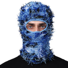 Load image into Gallery viewer, Funny Halloween Wool Balaclava Warm Headwear Party Ride Knitted Extended Neck Camo Mask
