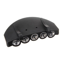 Load image into Gallery viewer, 5LED Hat Brim Light Outdoor Night Cycling Fishing High Light Headlight Includes Battery Outdoor Fishing Gear
