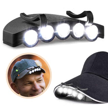 Load image into Gallery viewer, 5LED Hat Brim Light Outdoor Night Cycling Fishing High Light Headlight Includes Battery Outdoor Fishing Gear
