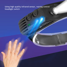Load image into Gallery viewer, Multi-Functional LED Waving COB Sensing Headlight Outdoor Adventure Riding Night Run Fishing Big Flash Head Light USB Charging
