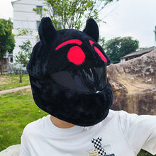 Load image into Gallery viewer, Motorcycle Helmet Protective Cover Cartoons Plush Helmet Hats Helmet Full Face Covers For Outdoor Fun Helmets Party Christmas
