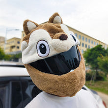 Load image into Gallery viewer, Motorcycle Helmet Protective Cover Cartoons Plush Helmet Hats Helmet Full Face Covers For Outdoor Fun Helmets Party Christmas
