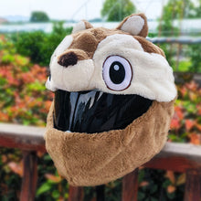 Load image into Gallery viewer, Motorcycle Helmet Protective Cover Cartoons Plush Helmet Hats Helmet Full Face Covers For Outdoor Fun Helmets Party Christmas
