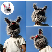 Load image into Gallery viewer, Motorcycle Helmet Protective Cover Cartoons Plush Helmet Hats Helmet Full Face Covers For Outdoor Fun Helmets Party Christmas
