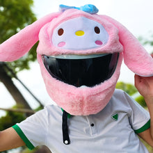 Load image into Gallery viewer, Motorcycle Helmet Protective Cover Cartoons Plush Helmet Hats Helmet Full Face Covers For Outdoor Fun Helmets Party Christmas

