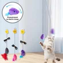 Load image into Gallery viewer, Cat Hanging Interactive Toy Squeaky Simulation Mouse Toy Kitten Funny Teaser Feather Toy Training Toys Pet Daily Supplies
