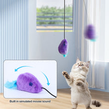 Load image into Gallery viewer, Cat Hanging Interactive Toy Squeaky Simulation Mouse Toy Kitten Funny Teaser Feather Toy Training Toys Pet Daily Supplies
