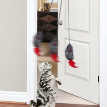 Load image into Gallery viewer, Cat Hanging Interactive Toy Squeaky Simulation Mouse Toy Kitten Funny Teaser Feather Toy Training Toys Pet Daily Supplies
