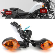 Load image into Gallery viewer, Pair Motorcycle Directional Blinker Lamp Turn Signal Indicator Light Lens For HONDA CN700S 750S 750X 700D CTX 700N 700D CRF250L MSX125 CMX300/500 CBR400R/500R/650F CB 400F/400X/500F/500X/650F
