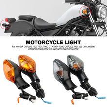 Load image into Gallery viewer, Pair Motorcycle Directional Blinker Lamp Turn Signal Indicator Light Lens For HONDA CN700S 750S 750X 700D CTX 700N 700D CRF250L MSX125 CMX300/500 CBR400R/500R/650F CB 400F/400X/500F/500X/650F

