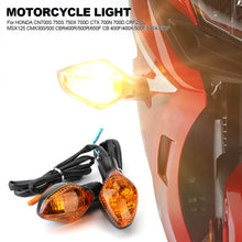 Load image into Gallery viewer, Pair Motorcycle Directional Blinker Lamp Turn Signal Indicator Light Lens For HONDA CN700S 750S 750X 700D CTX 700N 700D CRF250L MSX125 CMX300/500 CBR400R/500R/650F CB 400F/400X/500F/500X/650F
