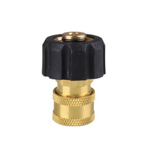 Load image into Gallery viewer, 1PC Pressure Washer Spray Adapter M22 14 Male To 1/4" 3/8" M22 Pressure Washer Quick Connector To Spray Gun Wand Lance Bayonet
