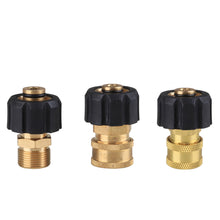 Load image into Gallery viewer, 1PC Pressure Washer Spray Adapter M22 14 Male To 1/4" 3/8" M22 Pressure Washer Quick Connector To Spray Gun Wand Lance Bayonet
