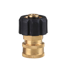 Load image into Gallery viewer, 1PC Pressure Washer Spray Adapter M22 14 Male To 1/4" 3/8" M22 Pressure Washer Quick Connector To Spray Gun Wand Lance Bayonet
