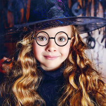 Load image into Gallery viewer, Harry-Potter Wizard Glasses Round Glass Frame With No Lenses Costume Party Accessories Cosplay Supplies For Posing Props Magic Props
