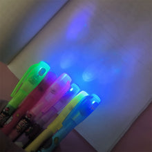 Load image into Gallery viewer, Magic LED Light UV Colorless Marker Pens Ultra Violet Flashlight Ink Pen School Office Stationery Student Pen Secret Marker Pens
