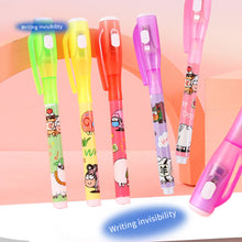 Load image into Gallery viewer, Magic LED Light UV Colorless Marker Pens Ultra Violet Flashlight Ink Pen School Office Stationery Student Pen Secret Marker Pens
