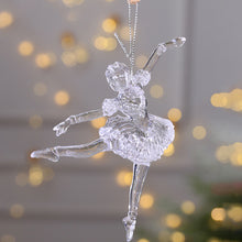 Load image into Gallery viewer, Crystal Clear Acrylic Elk Christmas Tree Pendants Snowflake Thorn Star Hanging Ornaments Decoration Navidad Noel New Year Gift
