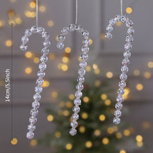 Load image into Gallery viewer, Crystal Clear Acrylic Elk Christmas Tree Pendants Snowflake Thorn Star Hanging Ornaments Decoration Navidad Noel New Year Gift
