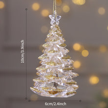 Load image into Gallery viewer, Crystal Clear Acrylic Elk Christmas Tree Pendants Snowflake Thorn Star Hanging Ornaments Decoration Navidad Noel New Year Gift
