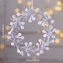 Load image into Gallery viewer, Crystal Clear Acrylic Elk Christmas Tree Pendants Snowflake Thorn Star Hanging Ornaments Decoration Navidad Noel New Year Gift

