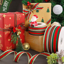 Load image into Gallery viewer, 25 Yards 25mm Christmas Ribbon Printed Christmas Polyester Ribbon For Handmade Wrapping Gift Christmas Decoration DIY Gift Packing
