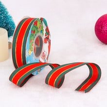 Load image into Gallery viewer, 25 Yards 25mm Christmas Ribbon Printed Christmas Polyester Ribbon For Handmade Wrapping Gift Christmas Decoration DIY Gift Packing
