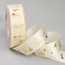 Load image into Gallery viewer, 25 Yards 25mm Christmas Ribbon Printed Christmas Polyester Ribbon For Handmade Wrapping Gift Christmas Decoration DIY Gift Packing

