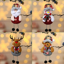 Load image into Gallery viewer, Merry Christmas Plush Doll Ornaments Santa Claus Snowman Elk Pendant Xmas Tree Hanging Decorations Festive Party New Year Decor
