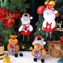 Load image into Gallery viewer, Merry Christmas Plush Doll Ornaments Santa Claus Snowman Elk Pendant Xmas Tree Hanging Decorations Festive Party New Year Decor
