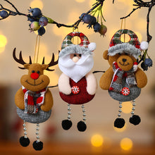 Load image into Gallery viewer, Merry Christmas Plush Doll Ornaments Santa Claus Snowman Elk Pendant Xmas Tree Hanging Decorations Festive Party New Year Decor
