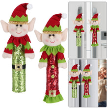 Load image into Gallery viewer, 1PC Christmas Refrigerator Door Handle Cover Kitchen Appliances Glove Protector Cover Christmas Decorations Home Decoration
