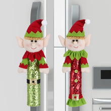 Load image into Gallery viewer, 1PC Christmas Refrigerator Door Handle Cover Kitchen Appliances Glove Protector Cover Christmas Decorations Home Decoration
