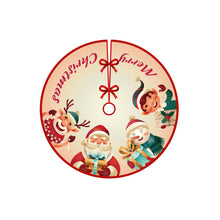 Load image into Gallery viewer, Christmas Tree Skirt Snowflake Santa Claus Printed Xmas Tree Bottom Decor Mat Merry Christmas Decoarations Home Party Ornaments
