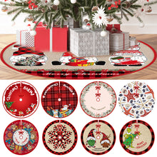 Load image into Gallery viewer, Christmas Tree Skirt Snowflake Santa Claus Printed Xmas Tree Bottom Decor Mat Merry Christmas Decoarations Home Party Ornaments
