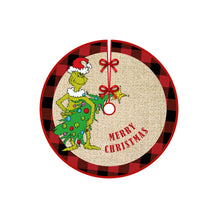 Load image into Gallery viewer, Christmas Tree Skirt Snowflake Santa Claus Printed Xmas Tree Bottom Decor Mat Merry Christmas Decoarations Home Party Ornaments
