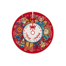Load image into Gallery viewer, Christmas Tree Skirt Snowflake Santa Claus Printed Xmas Tree Bottom Decor Mat Merry Christmas Decoarations Home Party Ornaments
