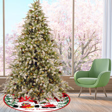 Load image into Gallery viewer, Christmas Tree Skirt Snowflake Santa Claus Printed Xmas Tree Bottom Decor Mat Merry Christmas Decoarations Home Party Ornaments
