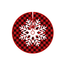 Load image into Gallery viewer, Christmas Tree Skirt Snowflake Santa Claus Printed Xmas Tree Bottom Decor Mat Merry Christmas Decoarations Home Party Ornaments
